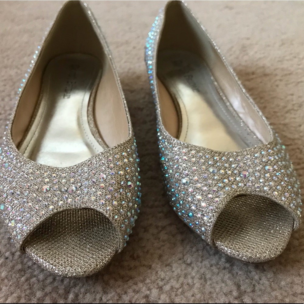 David’s Bridal Diamond sparkles flats
